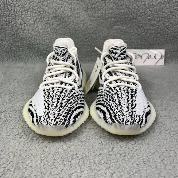 Yeezy Boost 350 V2 Mens 5.5 Shoes White Black Red Zebra Adidas Kanye West 2019 1 - Picture 4 of 12